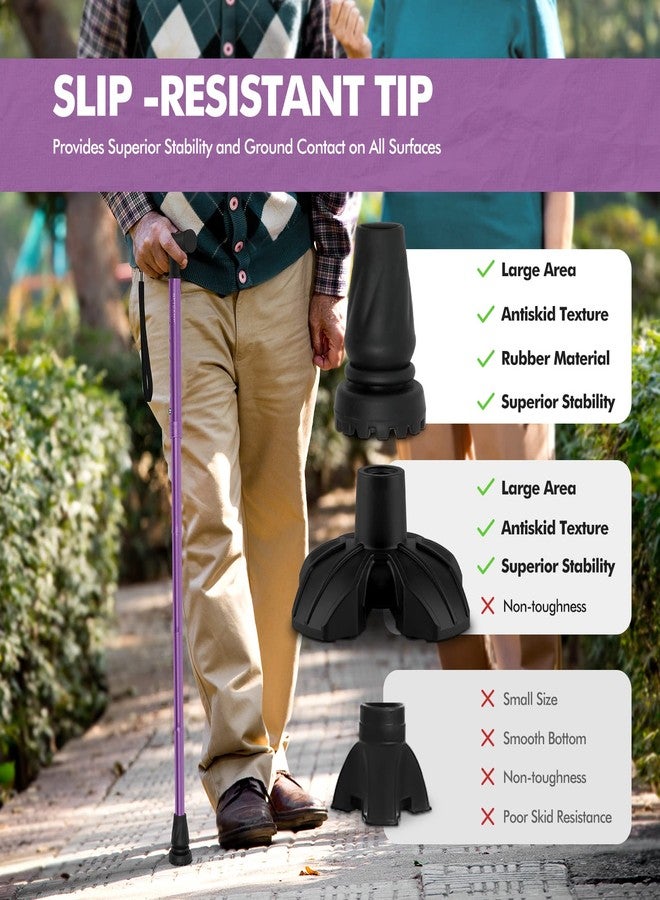 GPTCAMP G2 Walking Stick, Fold-up Walking Cane for Women and Men with Wrist Strap, Portable, Foldable, Collapsible, Lightweight and Sturdy with Comfortable T Handle - Image 5